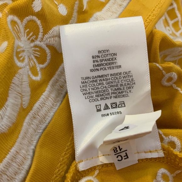 Express Embroidered Peplum Tube Top - Picture 4 of 4